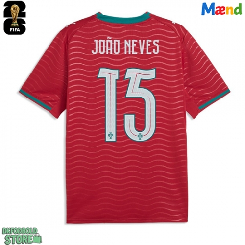 Portugal Joao Neves #15 Replika Hjemmebanetrøje VM 2026 Kortærmet
